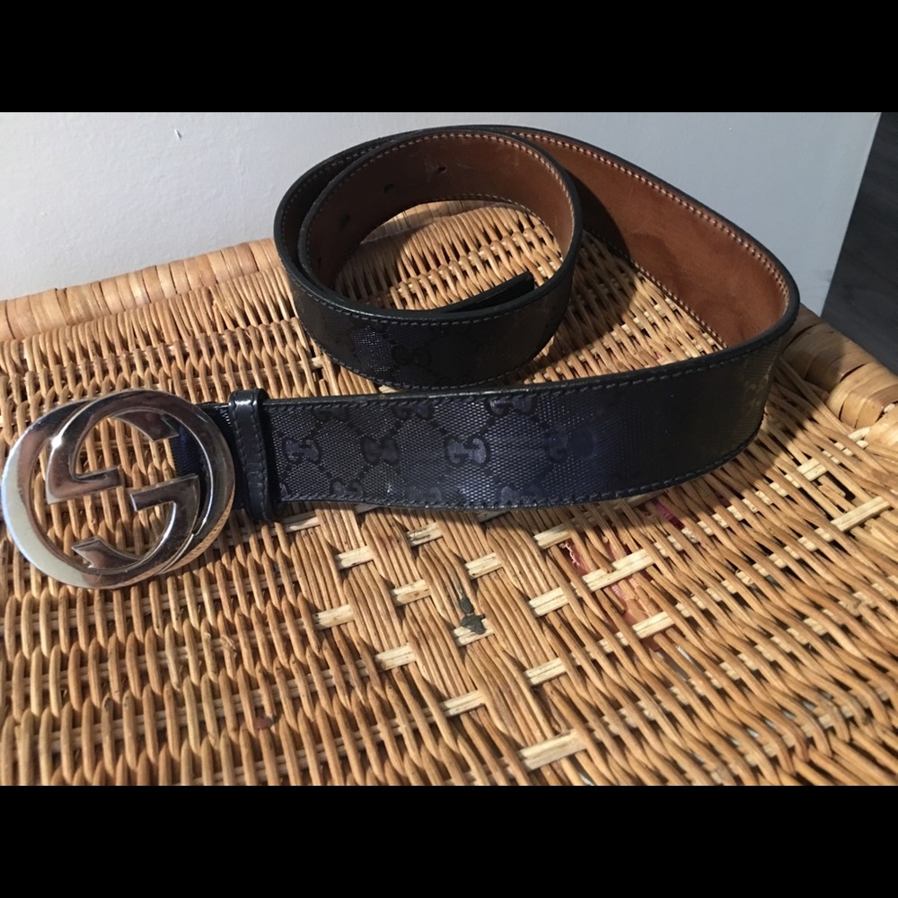 Used Gucci belt double G logo